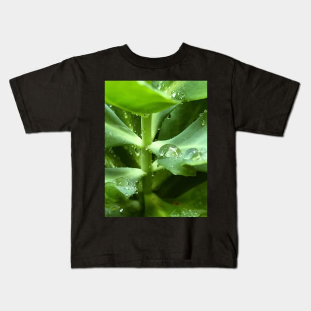 Soothing green water freshness Kids T-Shirt by Khala